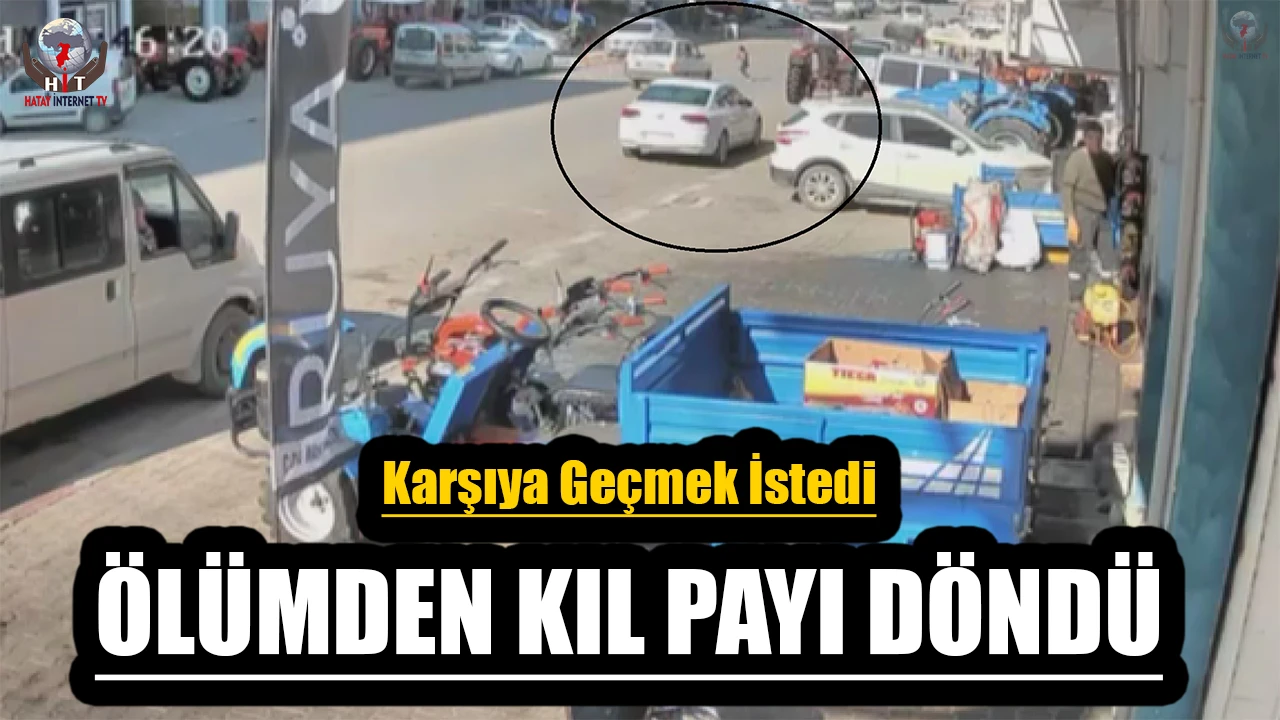 Koşarak yolun karşısına geçen çocuğa otomobil çarptı, o anlar kamerada