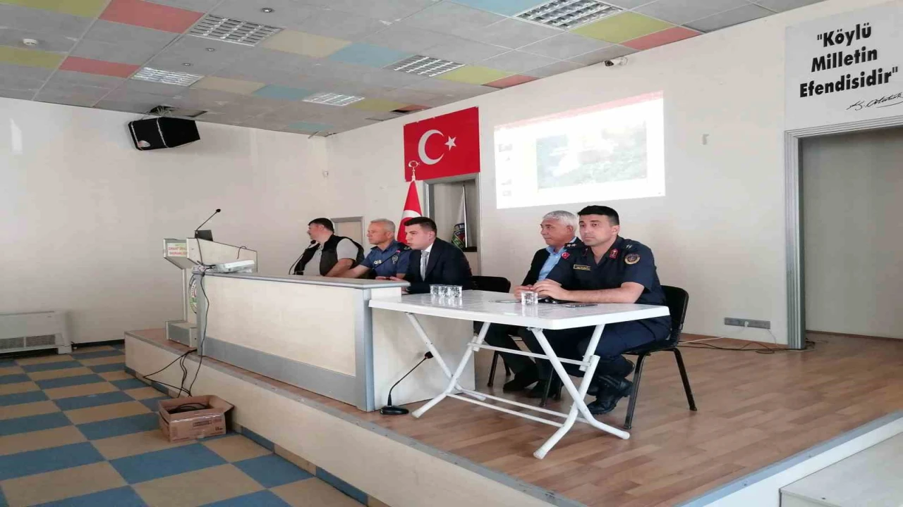 Mersin Mutta orman yangınlarıyla mücadele toplantısı