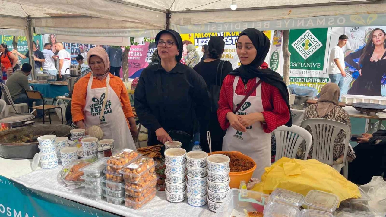 Osmaniye Lezzet Festivaline hanım eli değdi