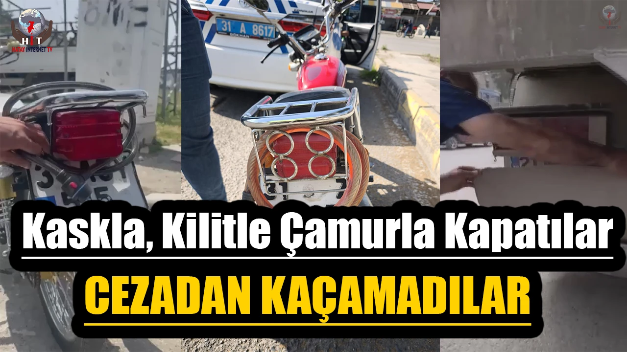 Plakasını kaskla, kilitle ve çamurla kapatan sürücülerin sözleri şaşırttı