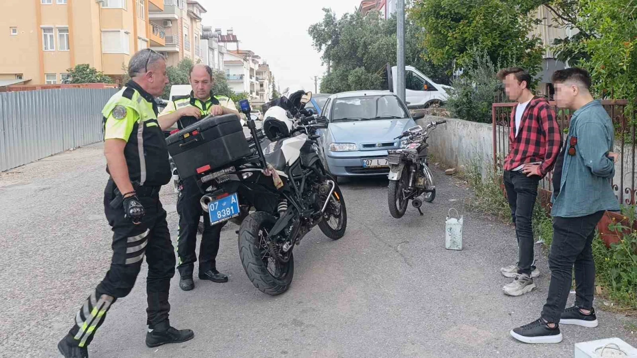 Polisi görünce kaçan motosikletliye 19 bin 677 TL para cezası