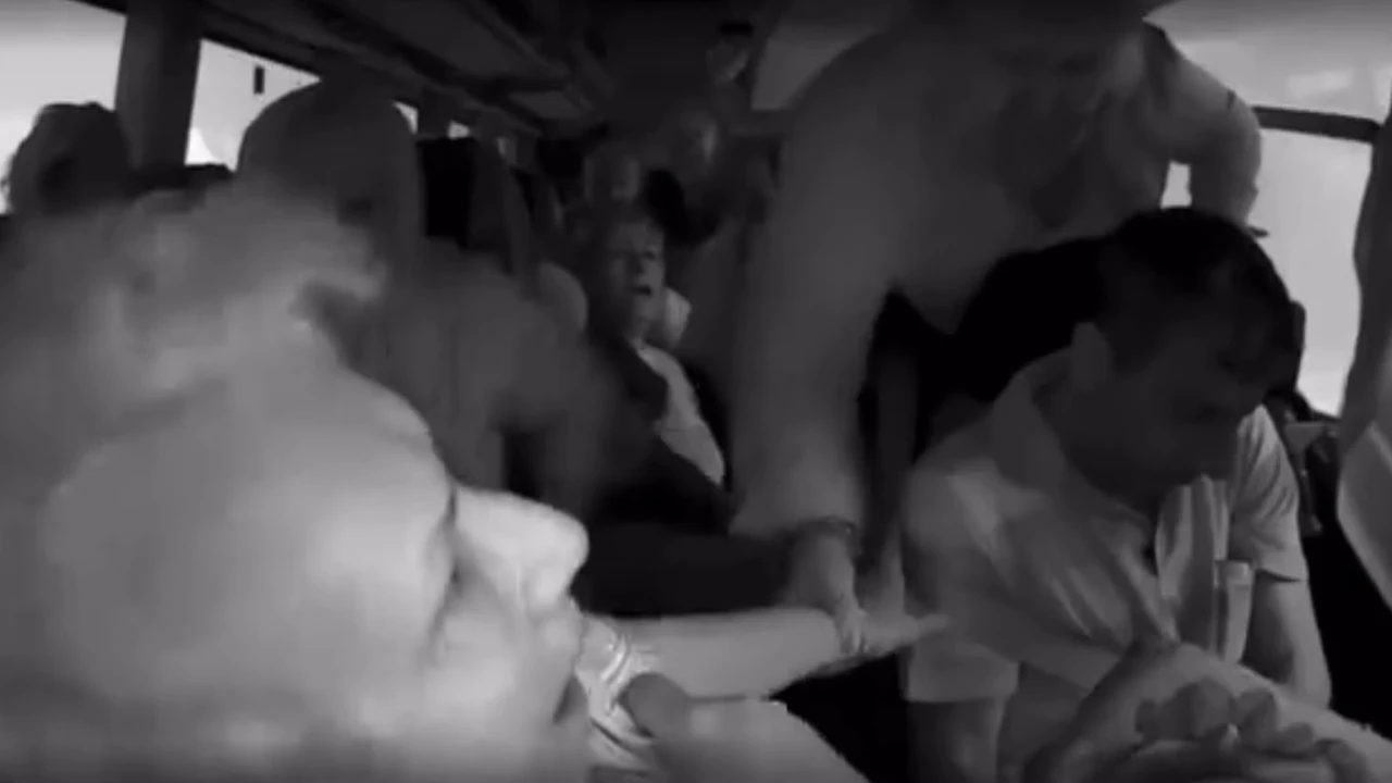 Şarampole devrilen otobüsün görüntüleri ortaya çıktı: Şoförün bilincini kaybettiği anlar kamerada