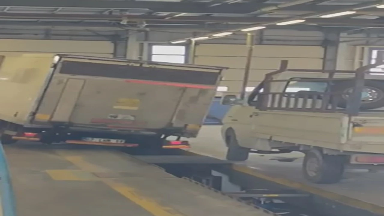 TÜVTÜRKte şaka gibi kaza