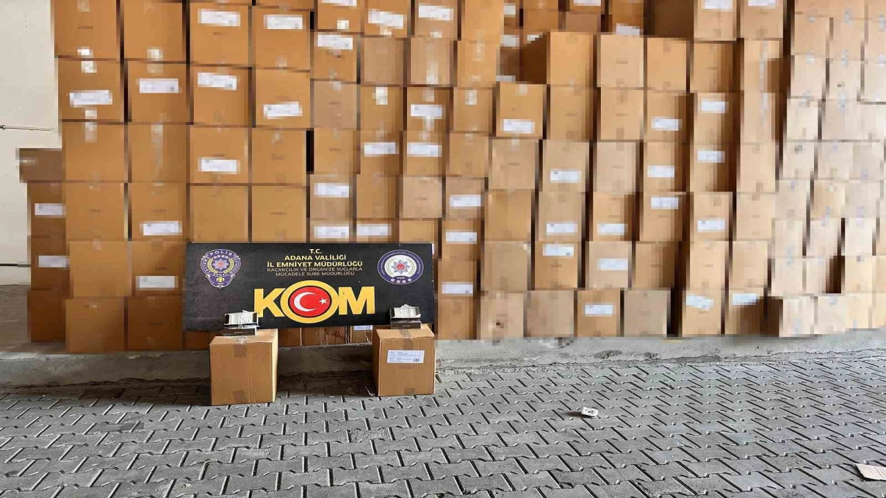 Adanada 5 buçuk milyonluk kaçakçılık operasyonu: 5 gözaltı