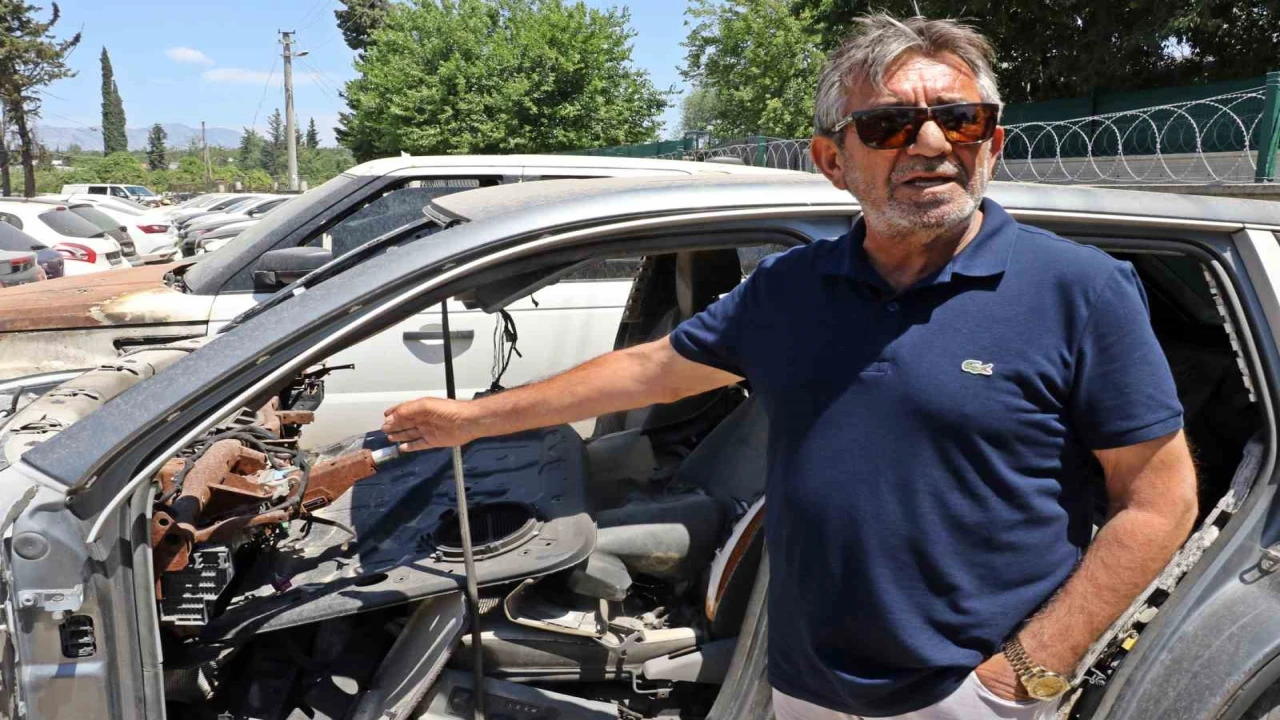 Hacizli araçta ‘Şüpheli araç kurnazlığı