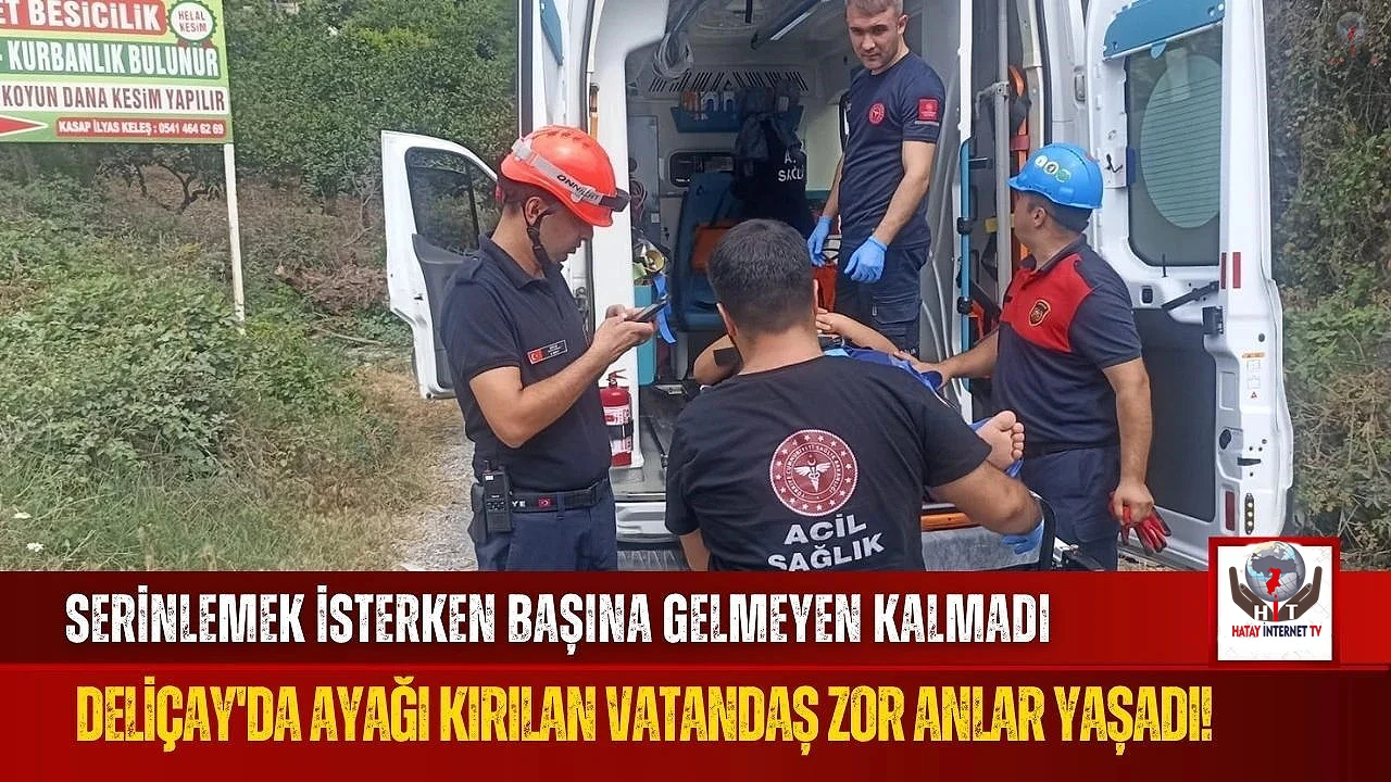 Hatay'da Deliçay'da Yaralanan Vatandaşa İtfaiye Müdahale Etti
