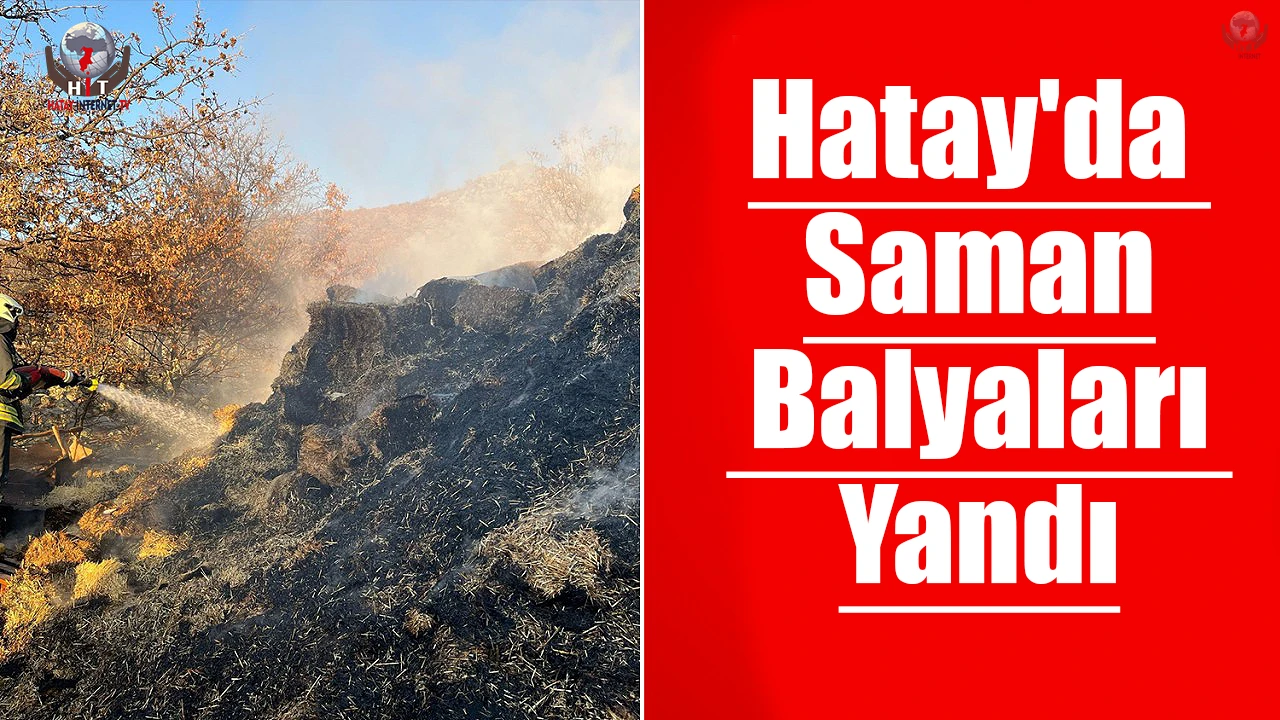 Hatay'da Saman Balyaları Yandı