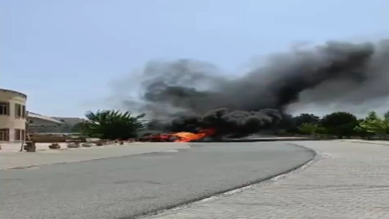 Kahramanmaraşta otomobil yangını