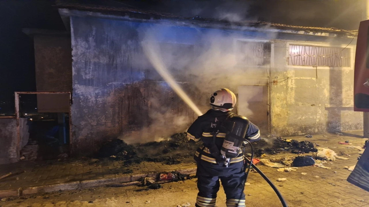 Kırıkhanda müstakil evde yangın