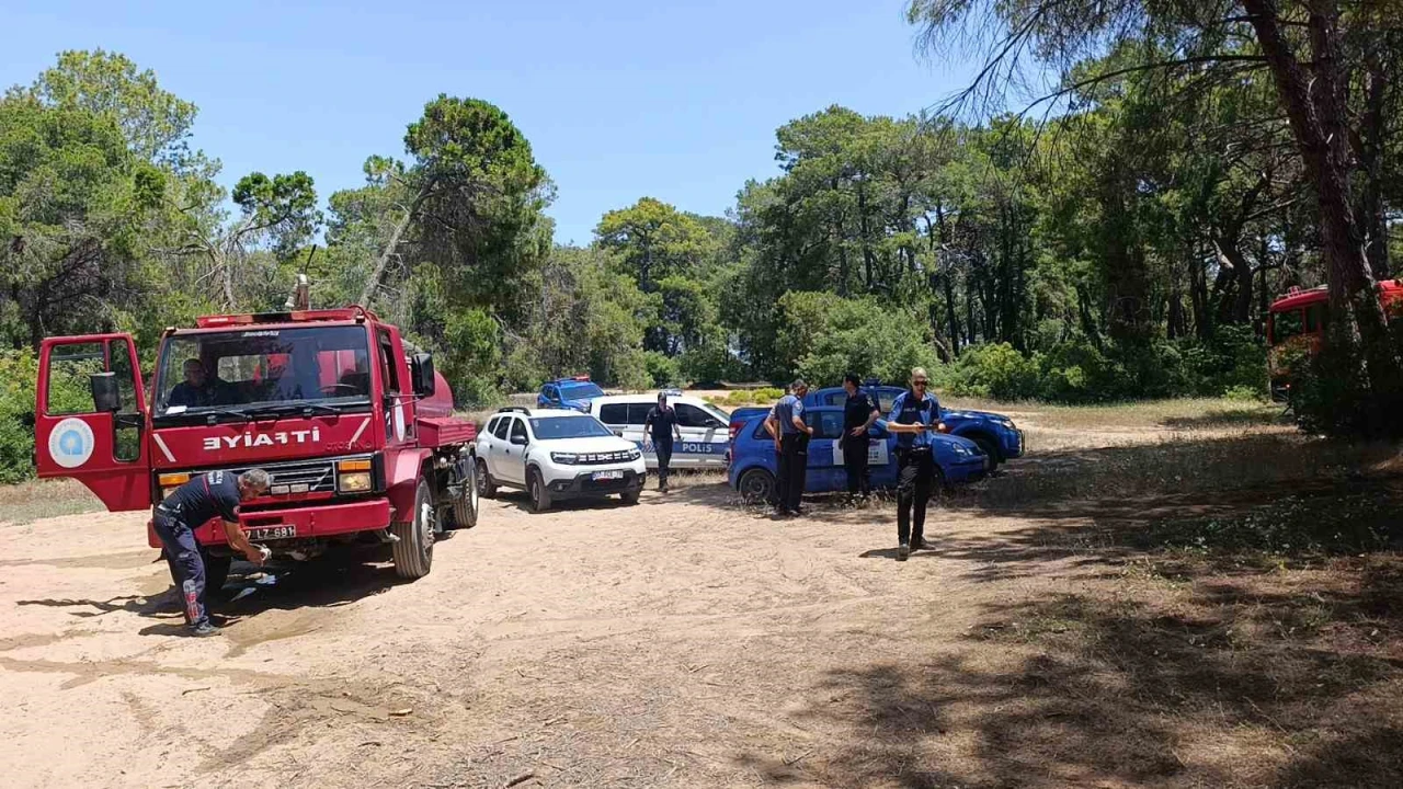 Manavgatta çalılık yangını büyümeden söndürüldü