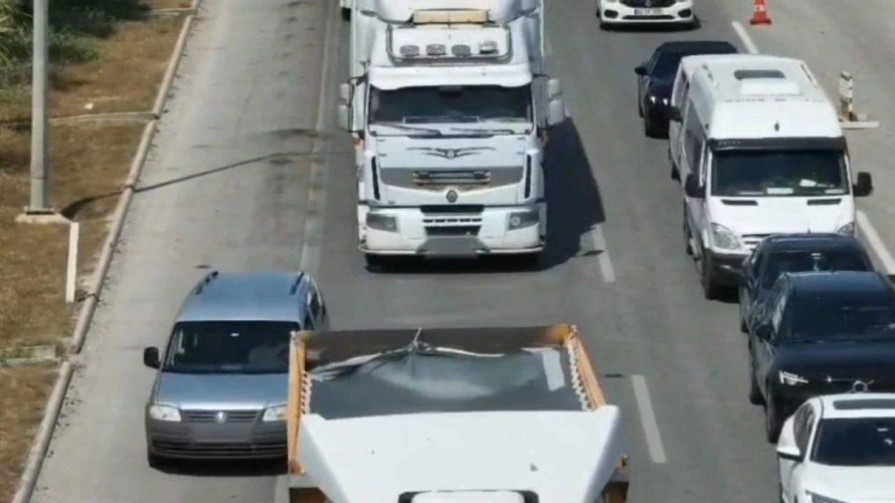 Mersinde dron destekli denetim: 37 sürücüye 89 bin TL ceza