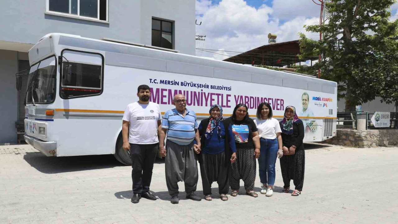 Mersinde kırsal mahallelere ücretsiz bayram tıraşı hizmeti