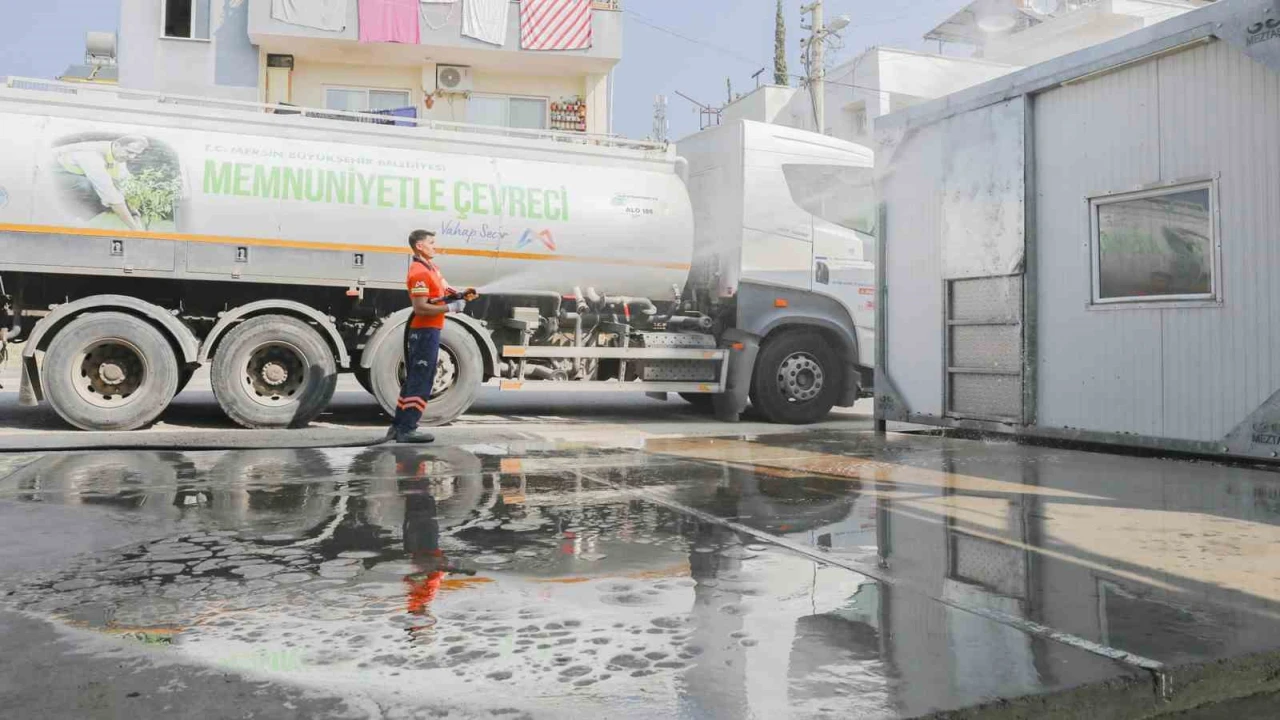 Mersinde kurban kesim alanları temizlendi