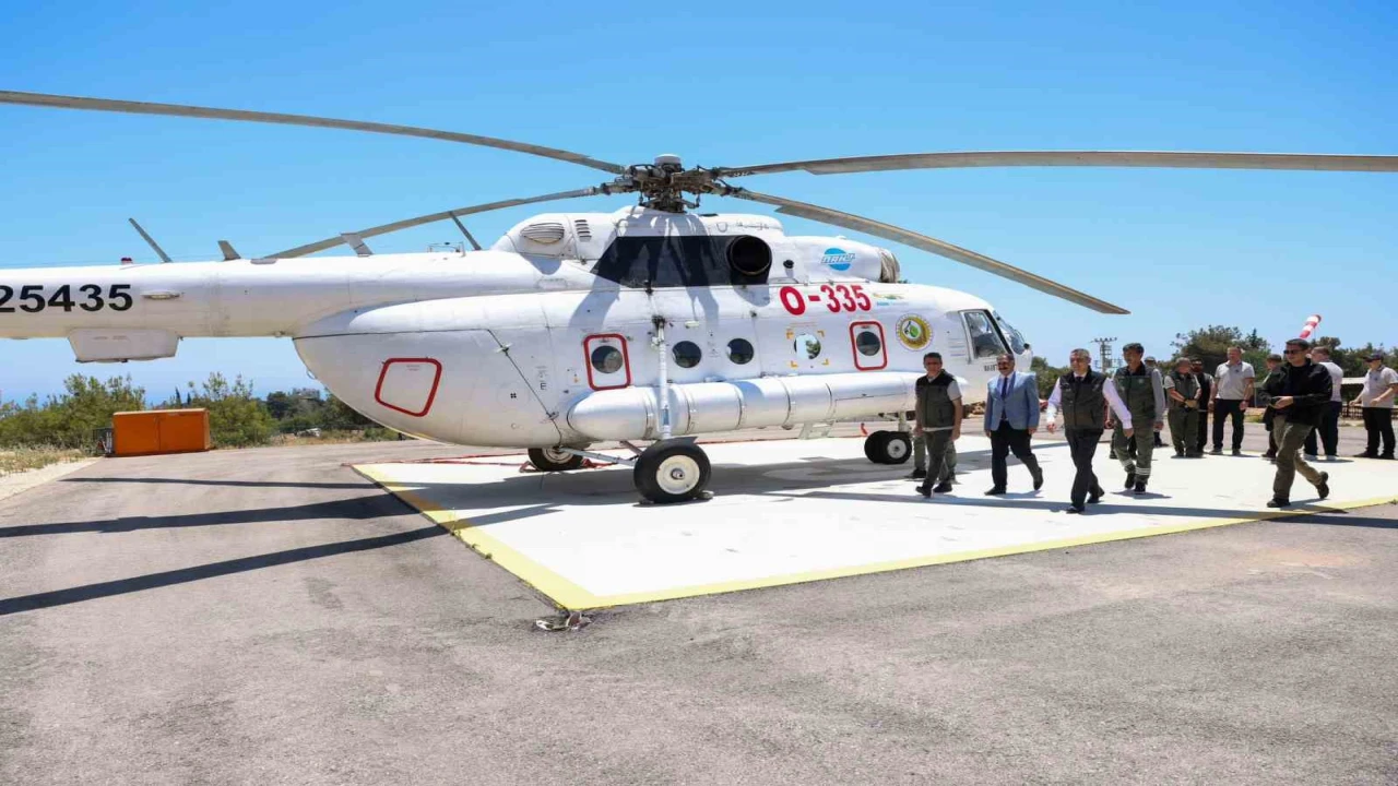Mersinde orman yangınlarına karşı 5 helikopter ile 407 araçlı ekip teyakkuzda