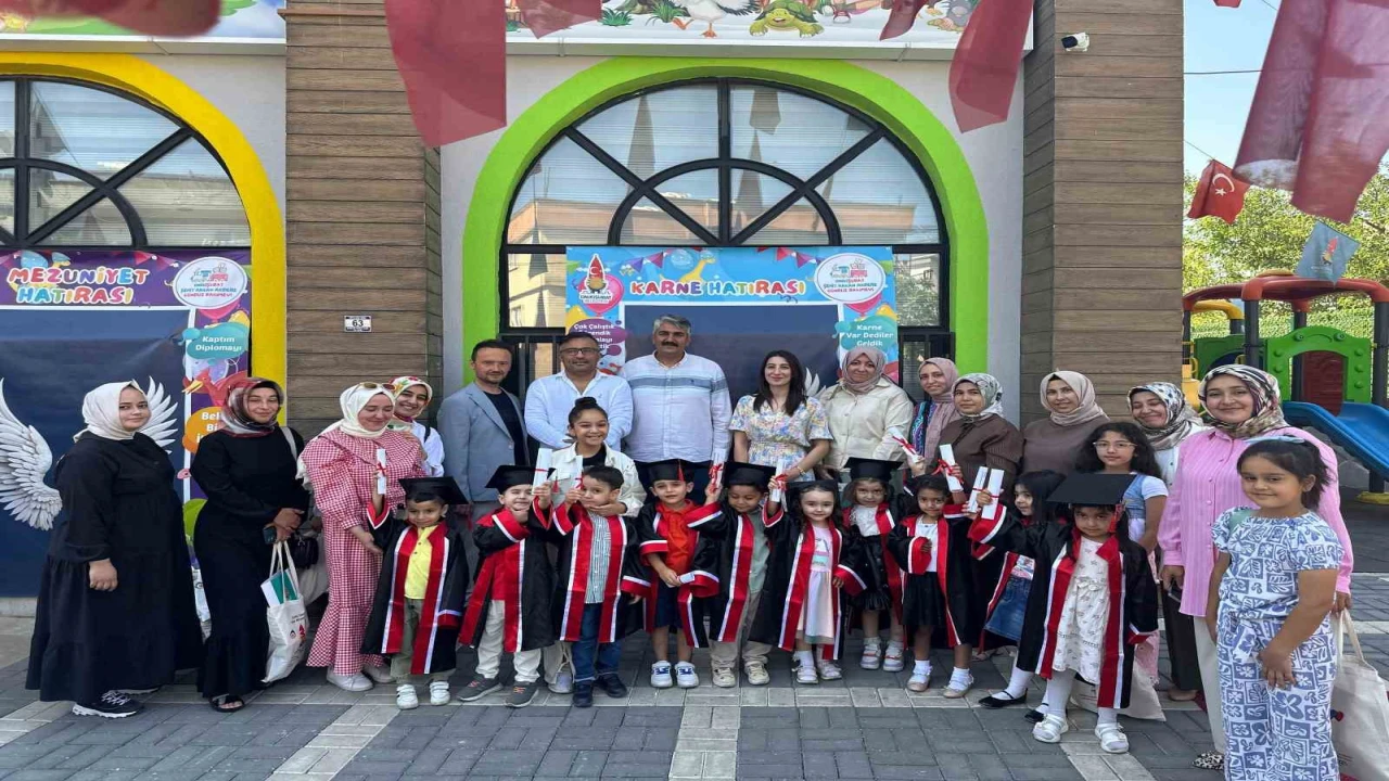 Onikişubat Belediyesinin gündüz bakımevinde ilk mezuniyet heyecanı