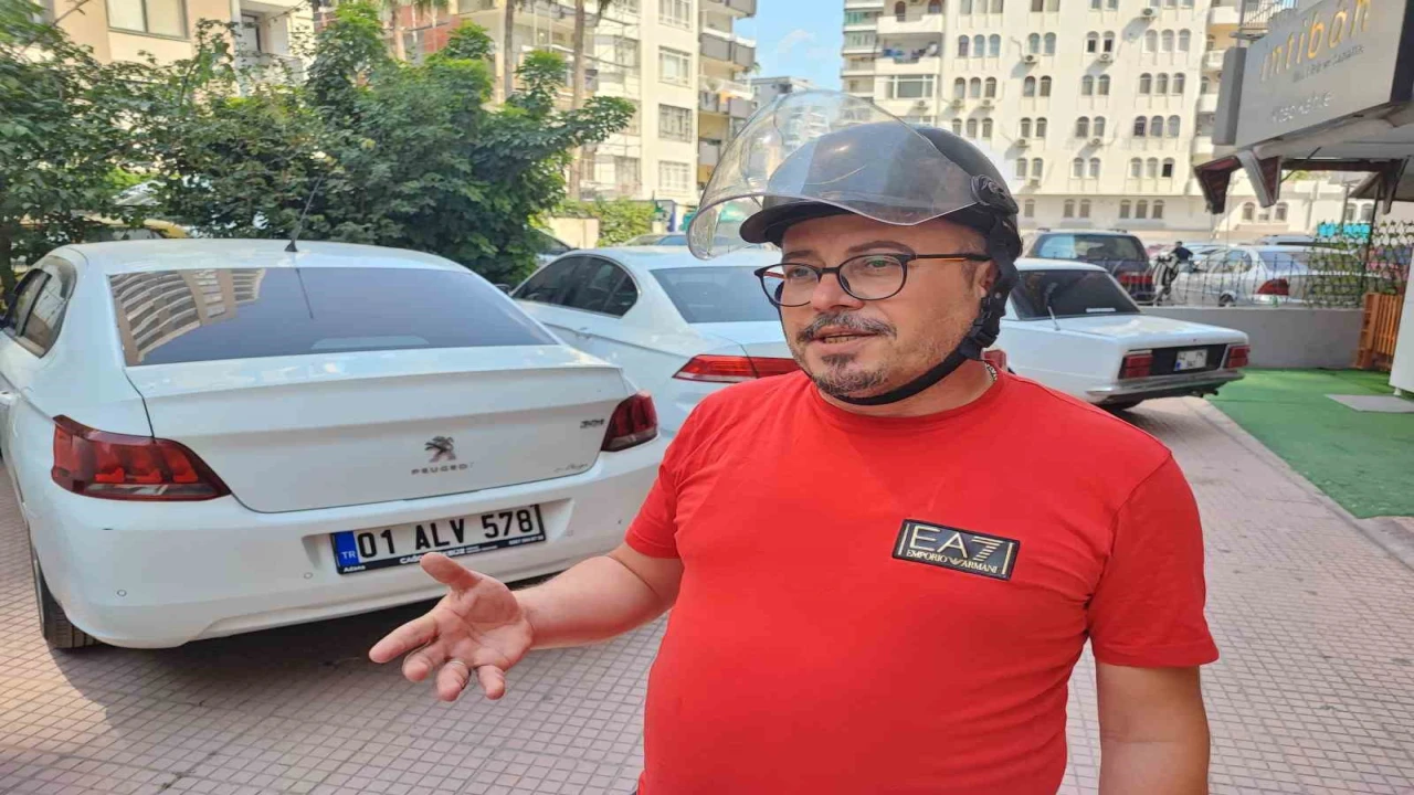 Otomobil sürücüsüne ‘kask cezası şoku