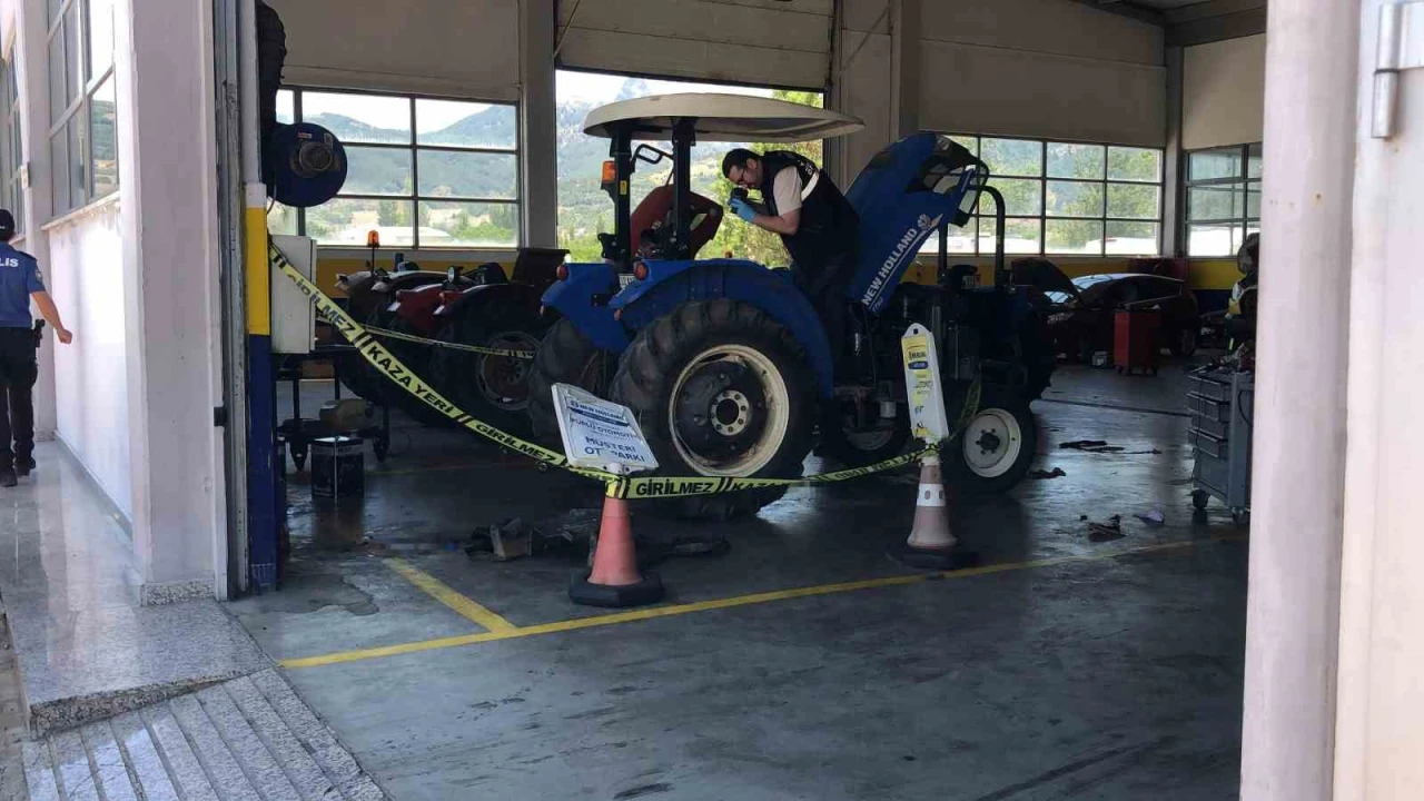 Traktörün römork aparatına boynu sıkışan liseli stajiyer hayatını kaybetti