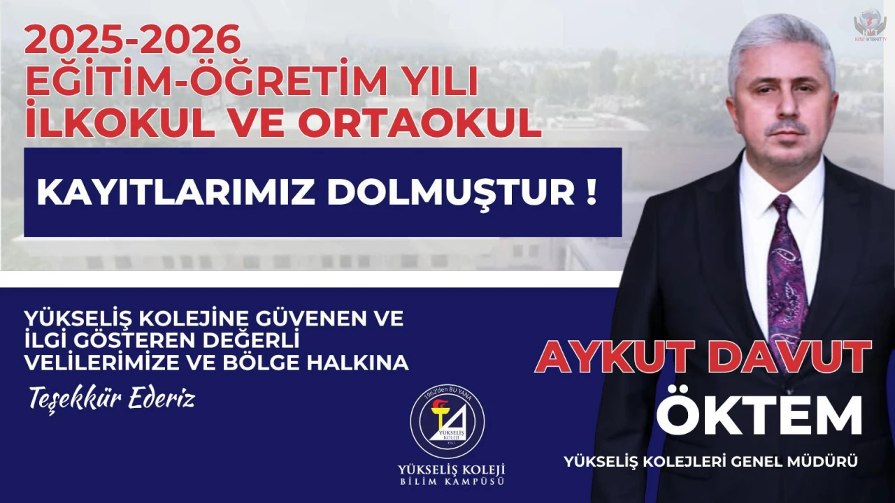 YÜKSELİŞ KOLEJİ’NDE 2025-2026’DA TAM KAPASİTE “İLKOKUL VE ORTAOKUL KAYITLARI TAMAMLANDI”