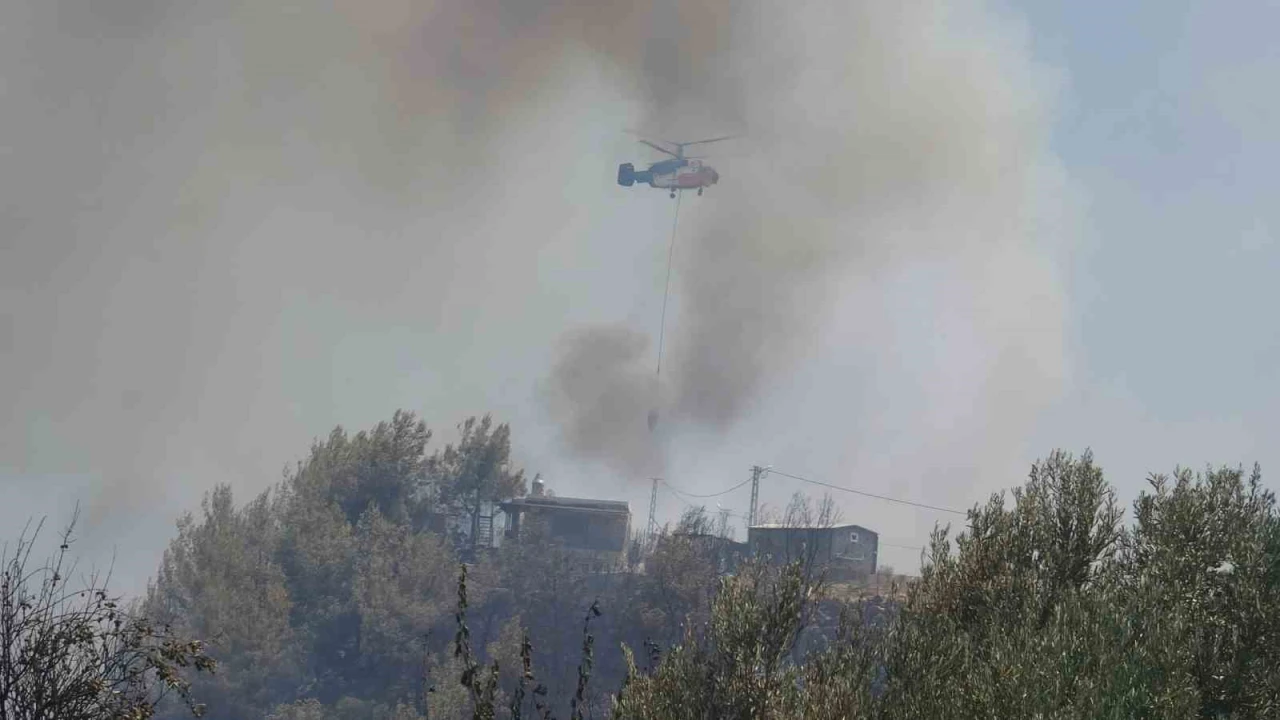 Alevler bir anda evinin yanına geldi, yaşlı adam kabusu yaşadı