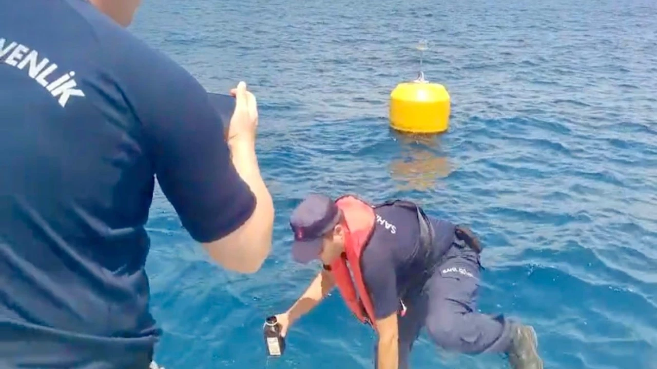 Denize atık bırakılan marinanın yetkilisine adli kontrol