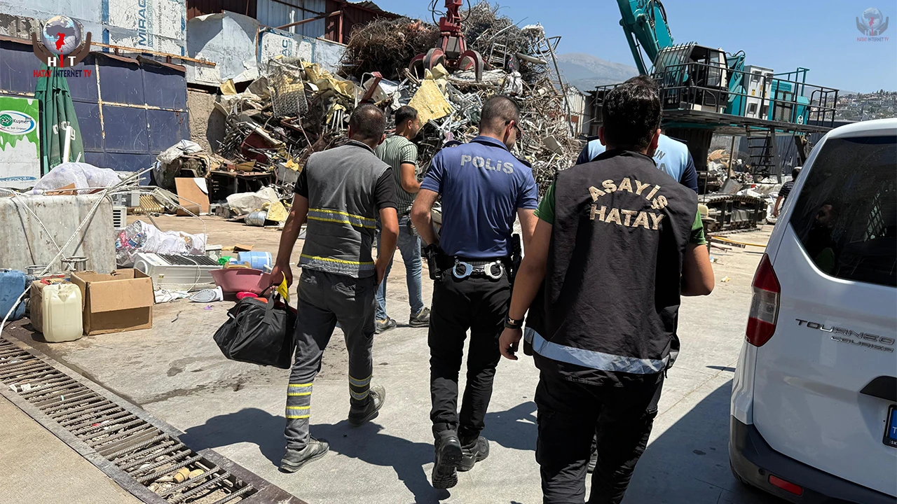 İskenderun'da hurdacılar denetlendi