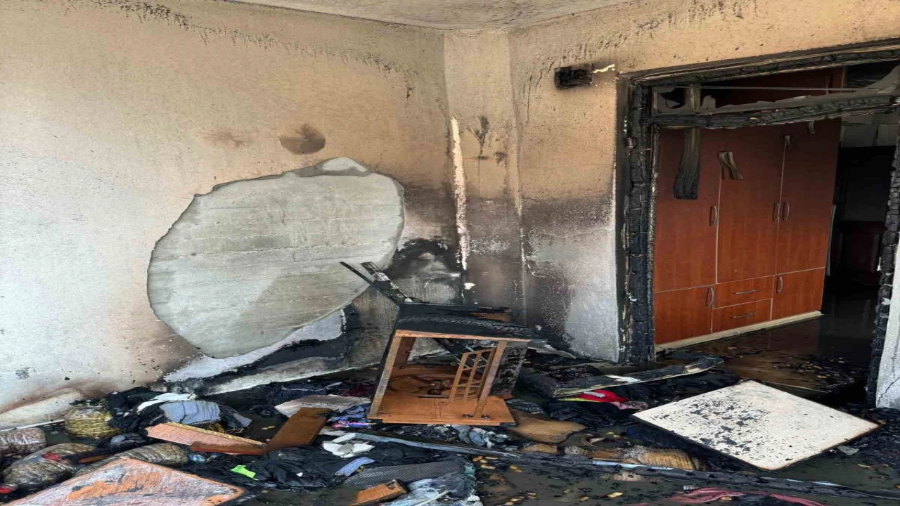 Kahramanmaraşta apartman yangını