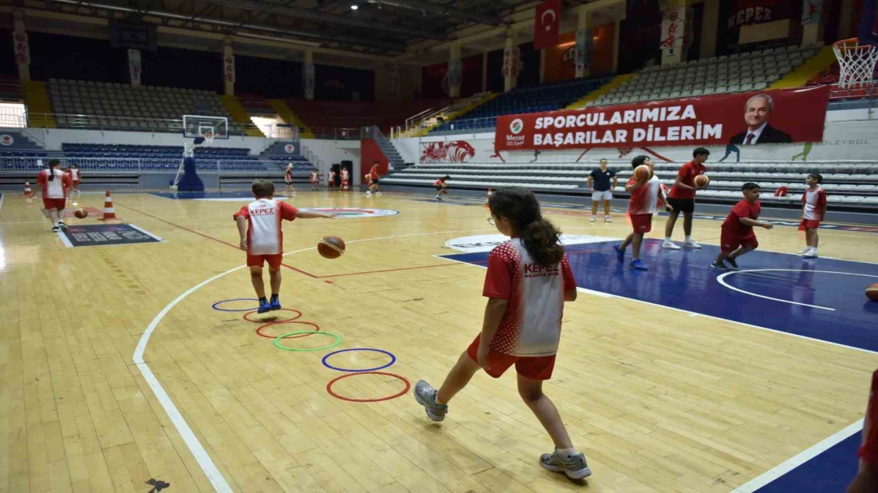 Kepezde çocuklar sporla gelişiyor
