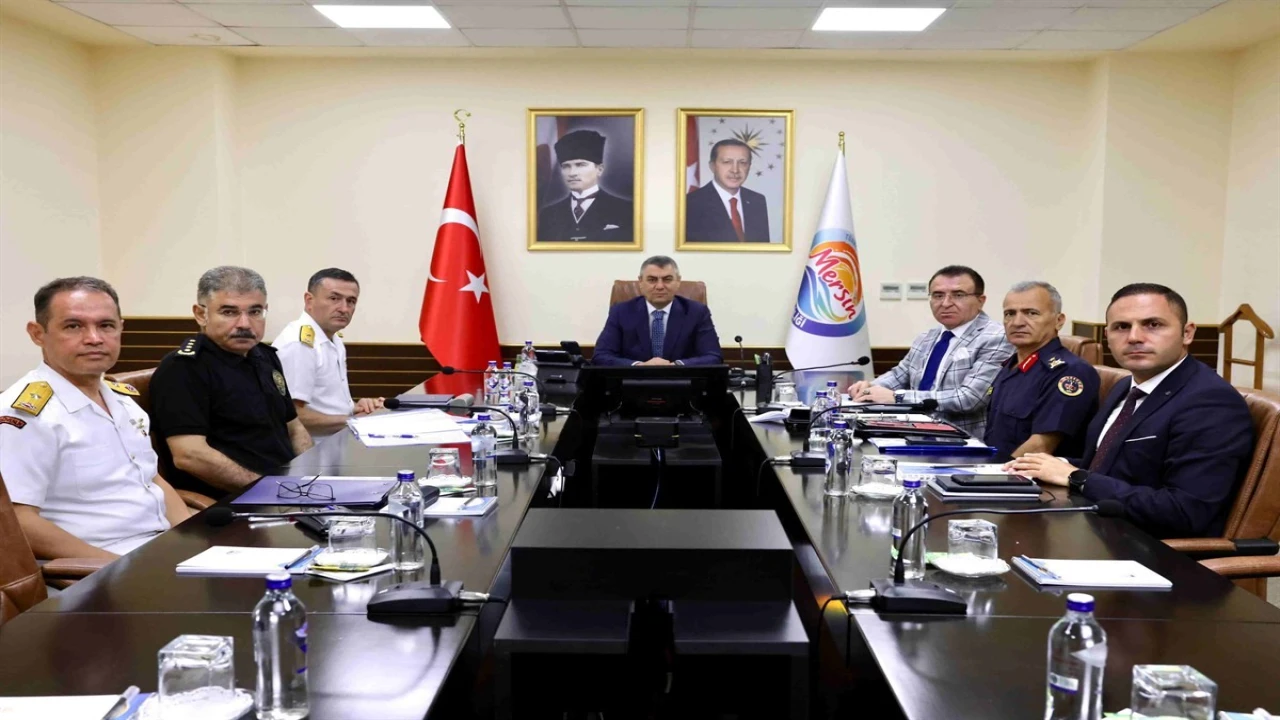 Mersinde Güvenlik ve Asayiş Değerlendirme Toplantısı yapıldı