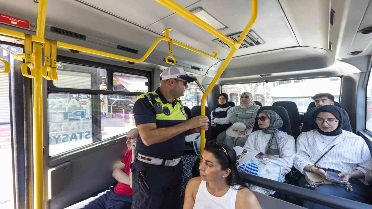 Mersinde toplu taşıma araçlarında klima denetimi