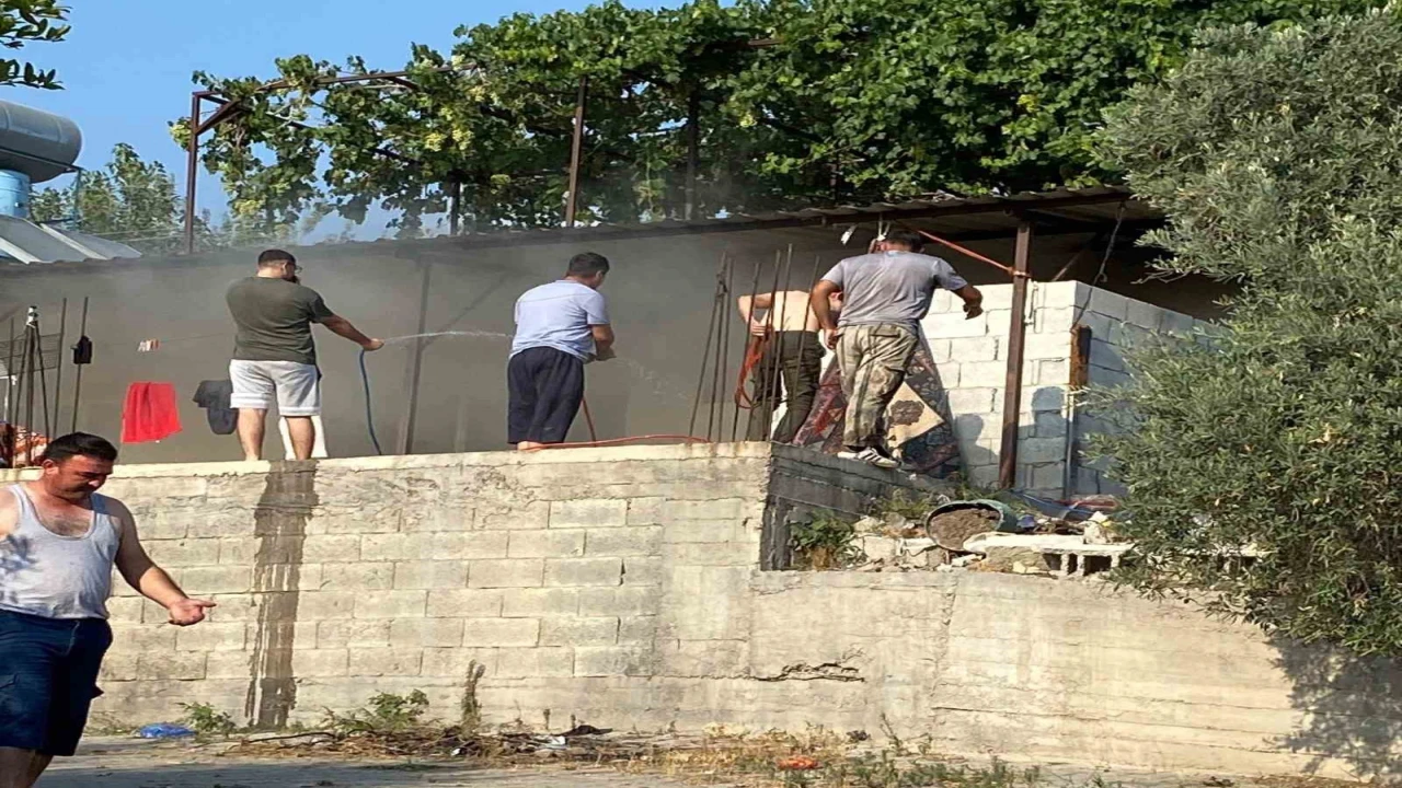 Osmaniyede ev yangını