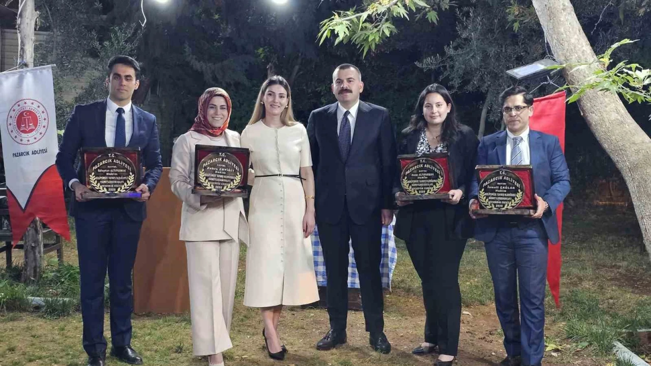 Pazarcık Adliyesinden tayin olan hakim ve cumhuriyet savcılarına vefa