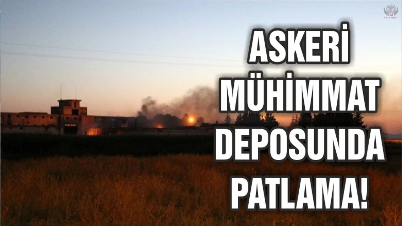 Suriyede mühimmat deposunda yaşanan patlama Hatayda hissedildi