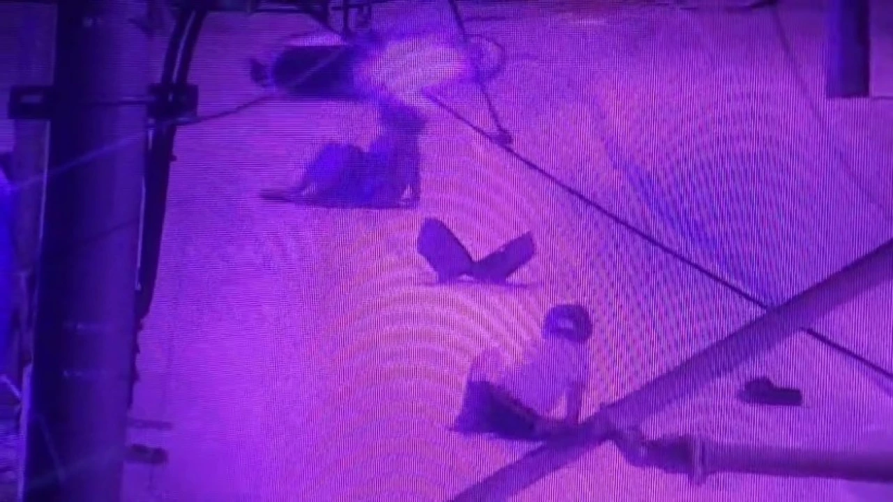 Tramvay durağına çarpan motosikletteki 2 kişi yaralandı