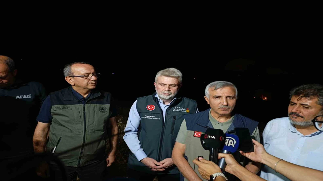 Vali Ünlüer: Orman yangınını kısa sürede kontrol altına almak için elimizden geleni yapıyoruz