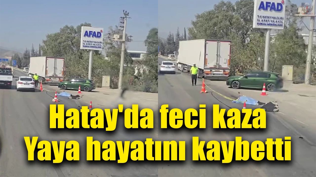 Yolun karşısına geçerken araçların çarptığı yaya can verdi