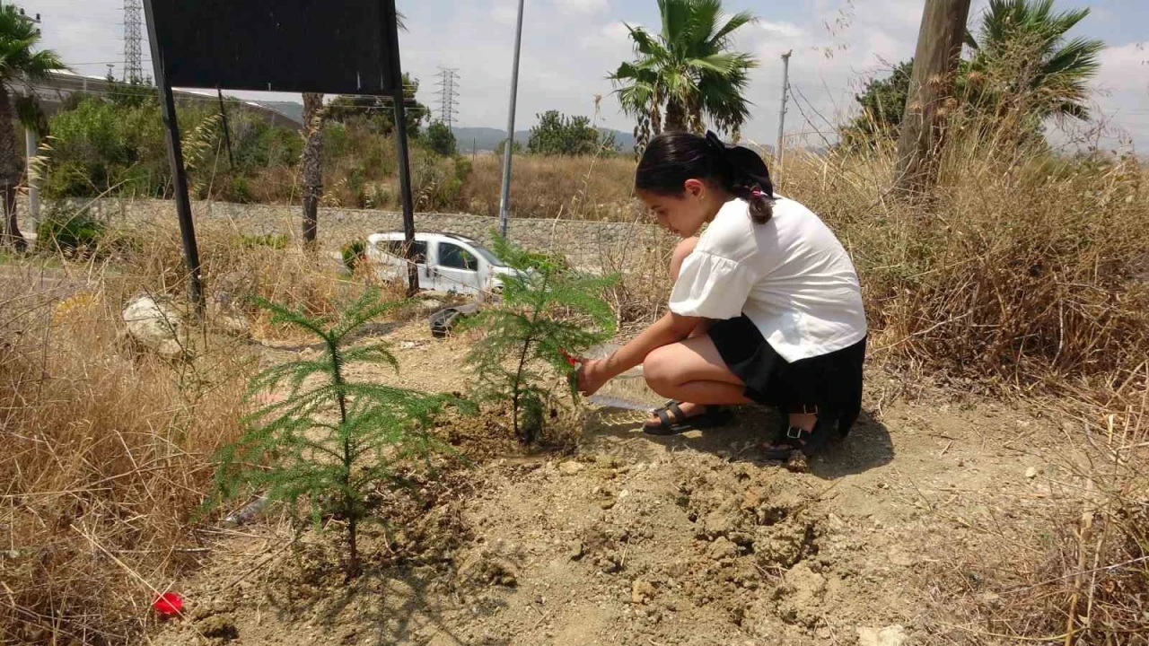 10 yaşındaki Elifin fidan sevgisi hüsranla sonuçlandı