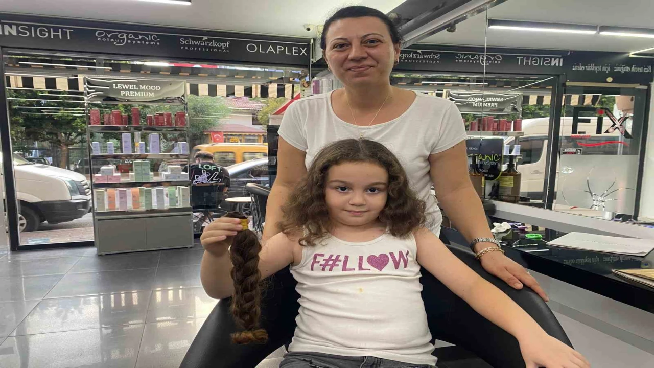 8 yaşındaki Aselden Saçım Saçın Olsun projesine destek