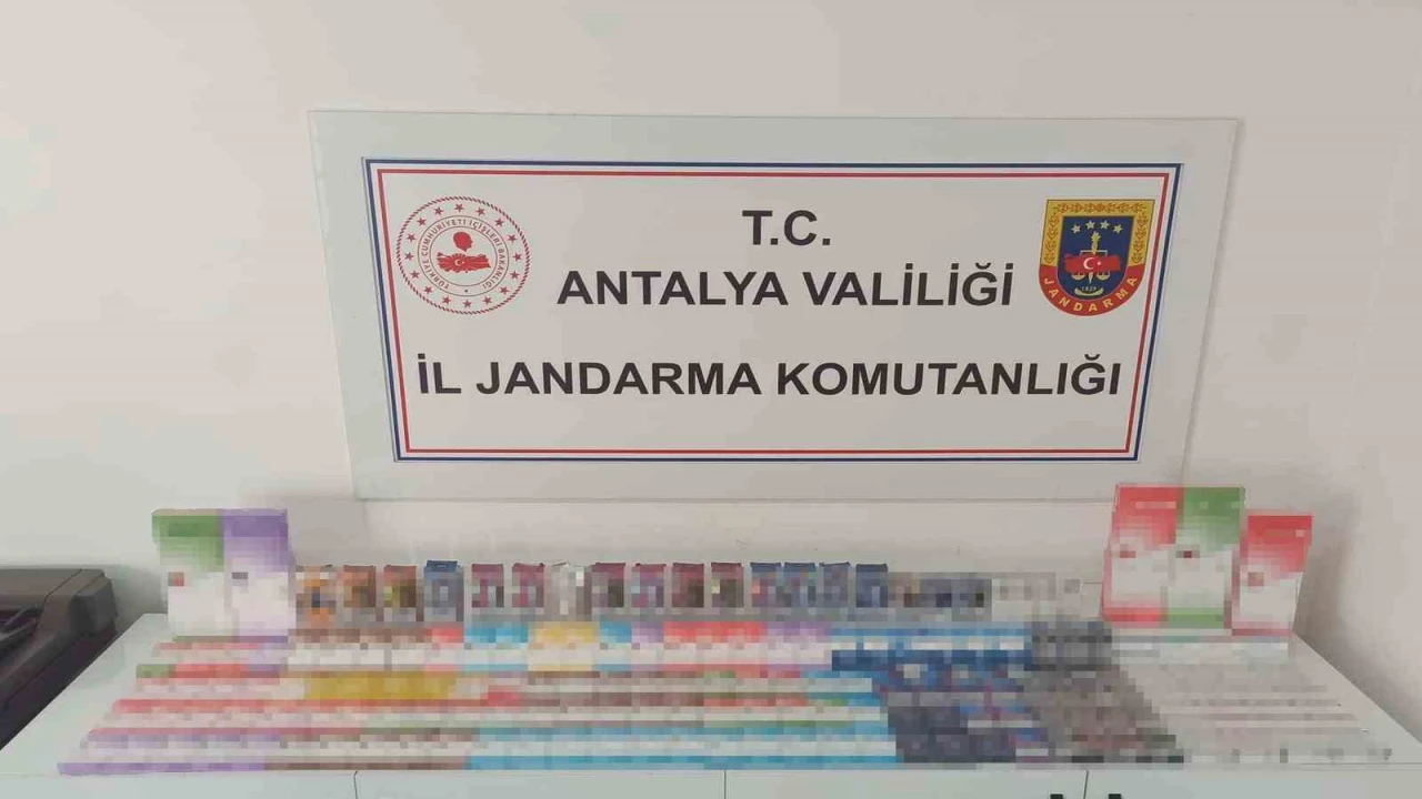 Alanyada kaçak sigara operasyonu