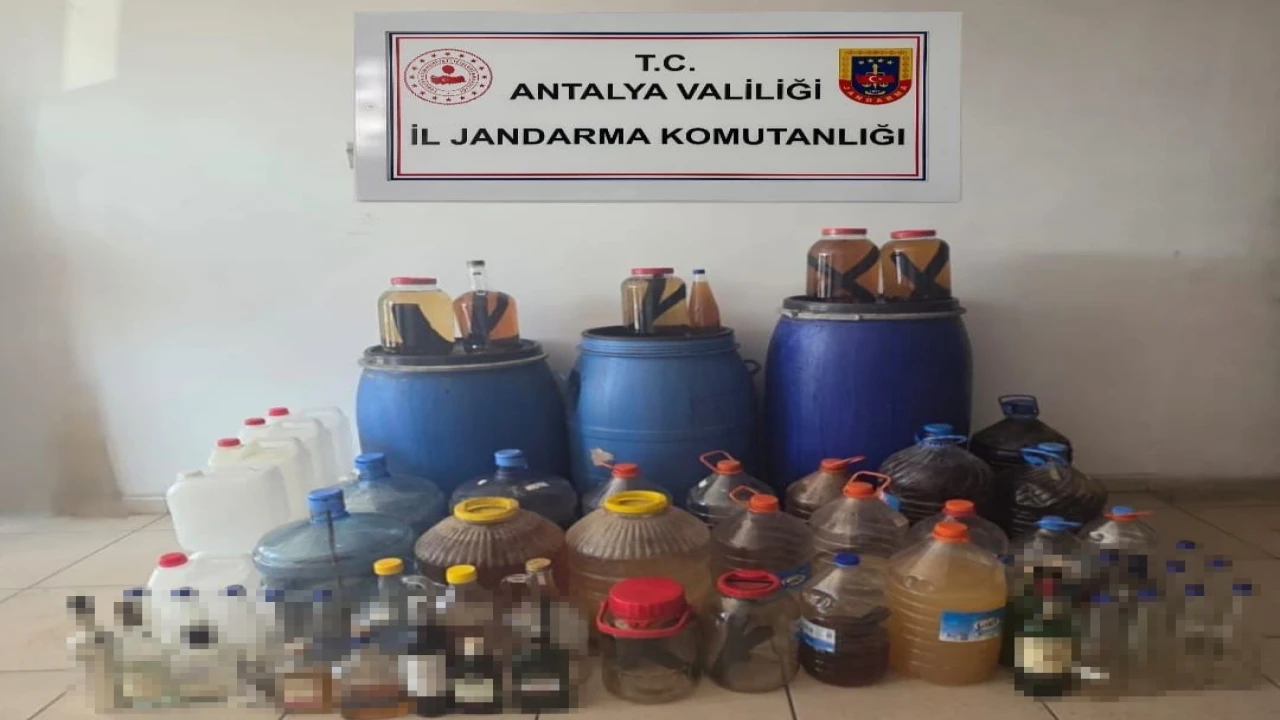 Alanyada sahte içki operasyonu