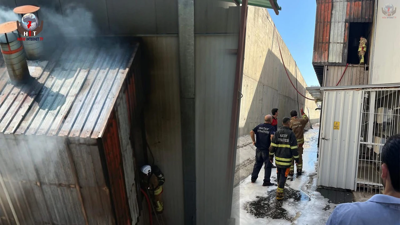 Antakya’da mobilya atölyesinde yangın çıktı
