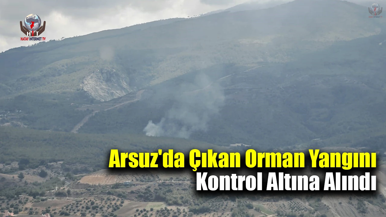 Arsuz'da çıkan orman yangını kontrol altına alındı