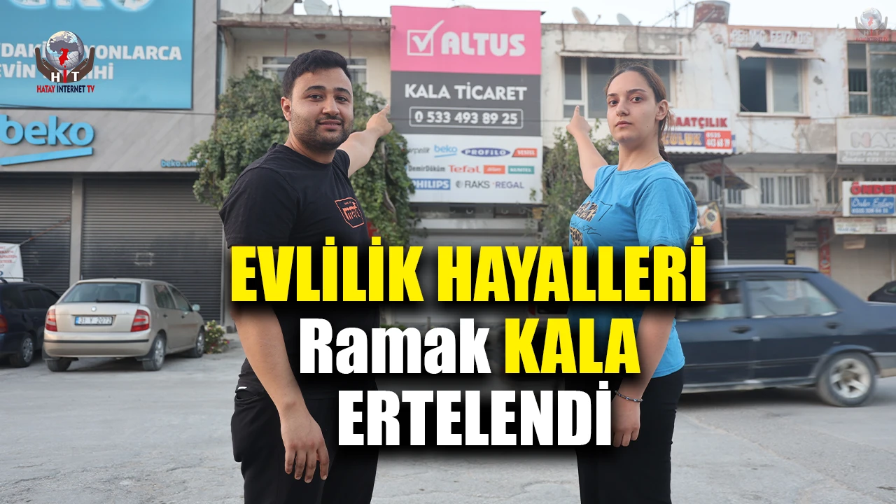 Depremzede çiftin evlilik hayali beyaz eşya bayinin kepenk kapatarak sırra kadem basmasıyla ertelendi