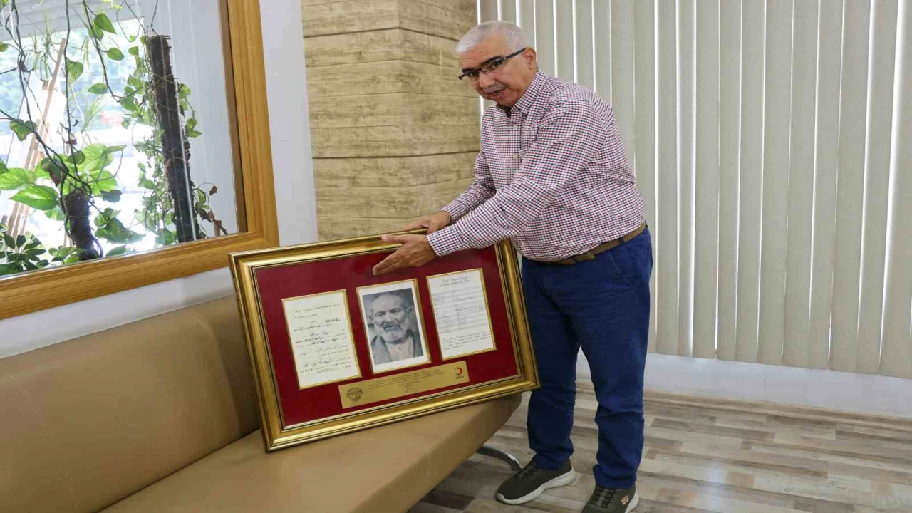 Filistinde esir düşen dedesinin 107 yıllık mektubuna ulaştı