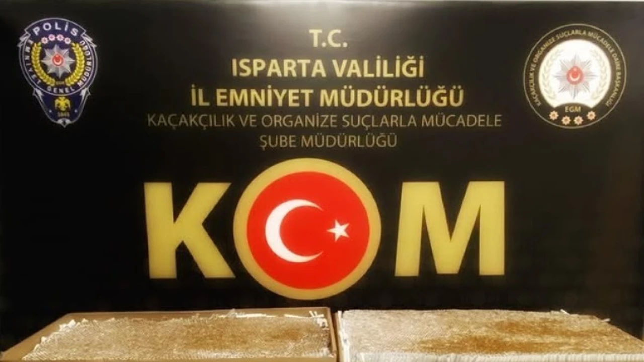 Ispartada 10 bin adet makaron ele geçirildi