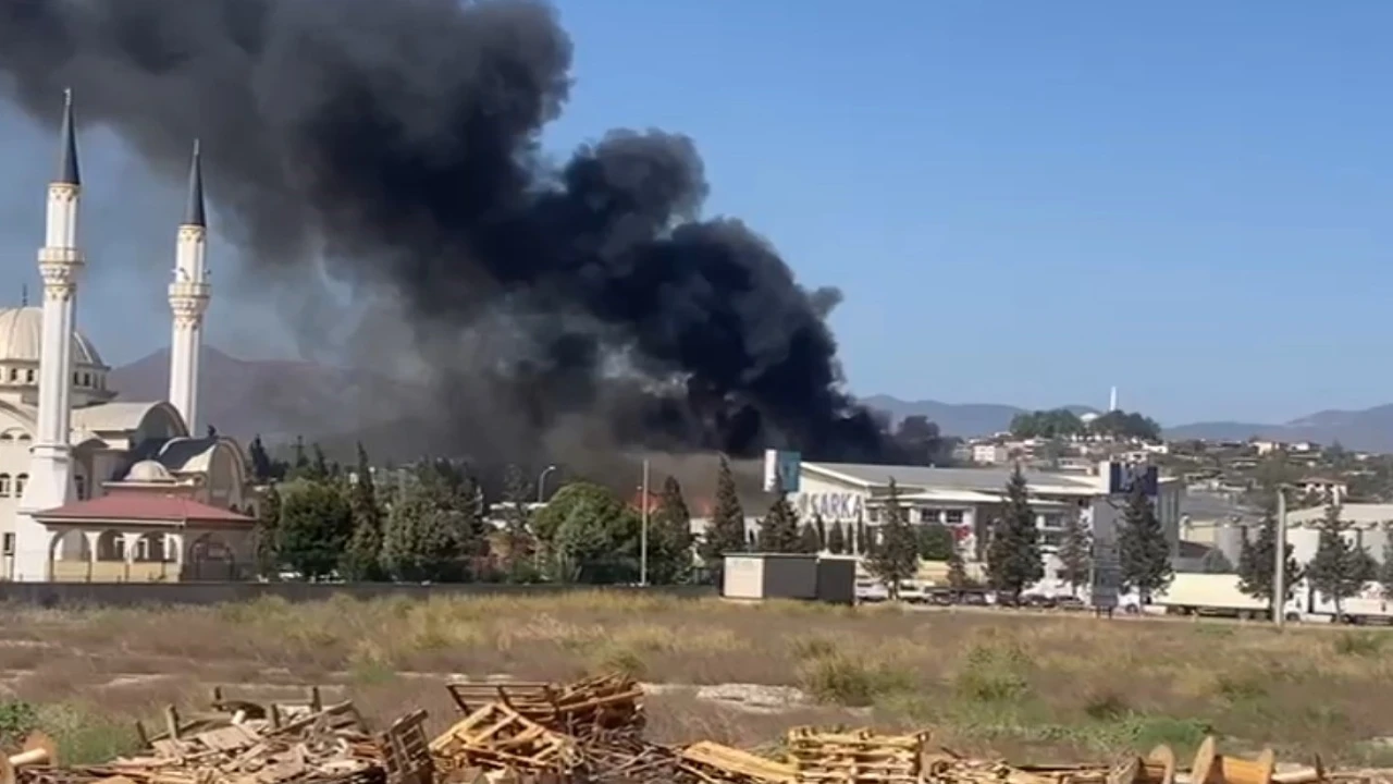 Kahramanmaraşta fabrika yangını
