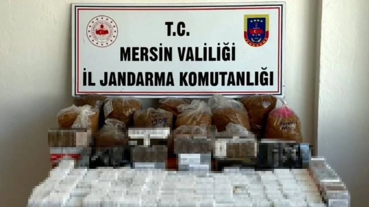 Mersinde kaçak sigara operasyonu: 15 bin makaron ve 31 kilo tütün ele geçirildi