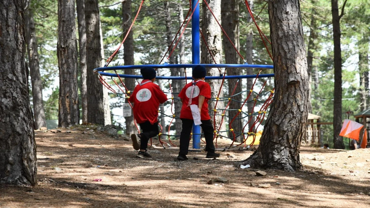 Zorkun Yaylası Şenlik Tepesinde oryantiring heyecanı