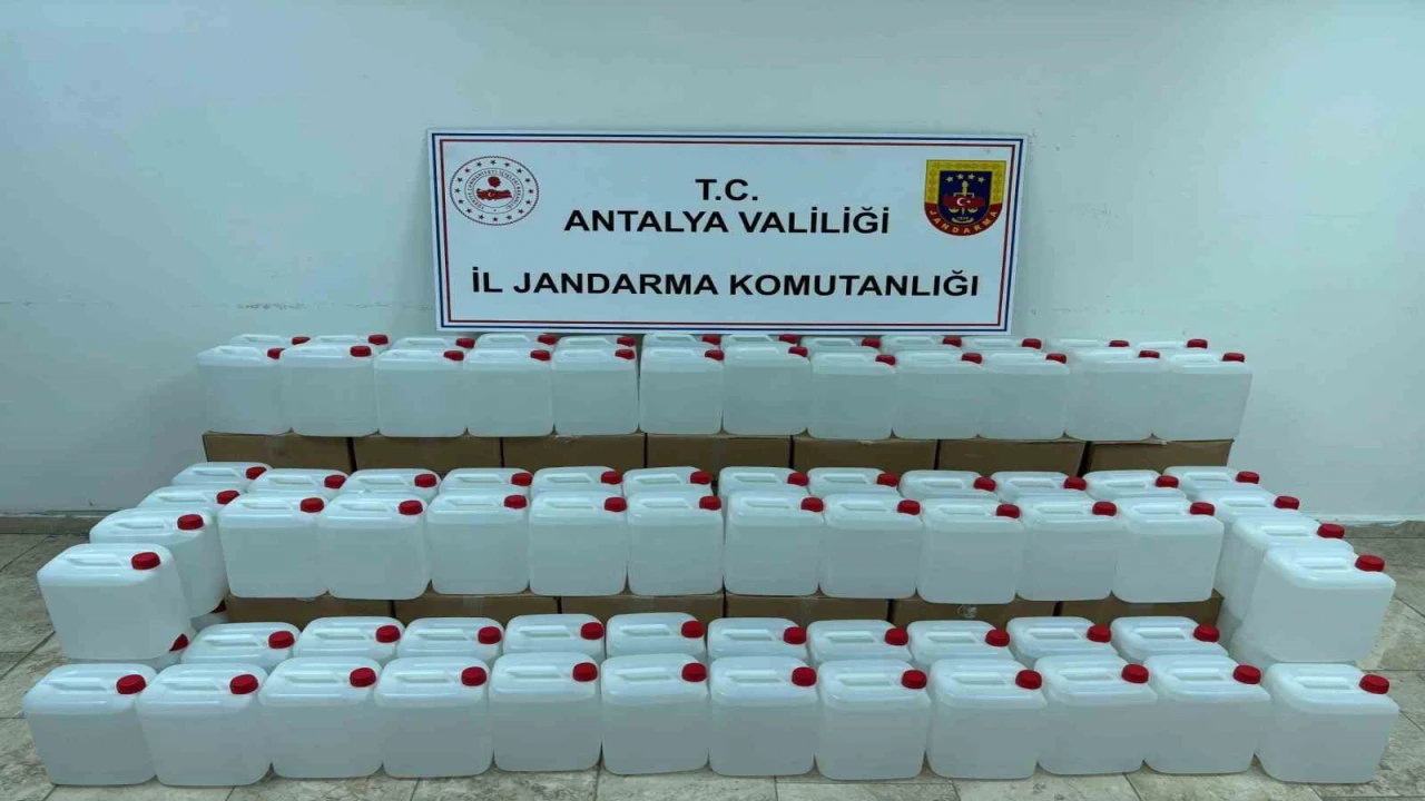 500 litre kaçak alkol ele geçirildi