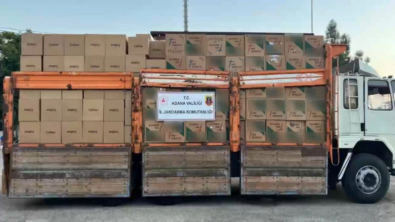 Adanada 5,5 milyon sahte bandrollü makaron ele geçirildi: 2 gözaltı