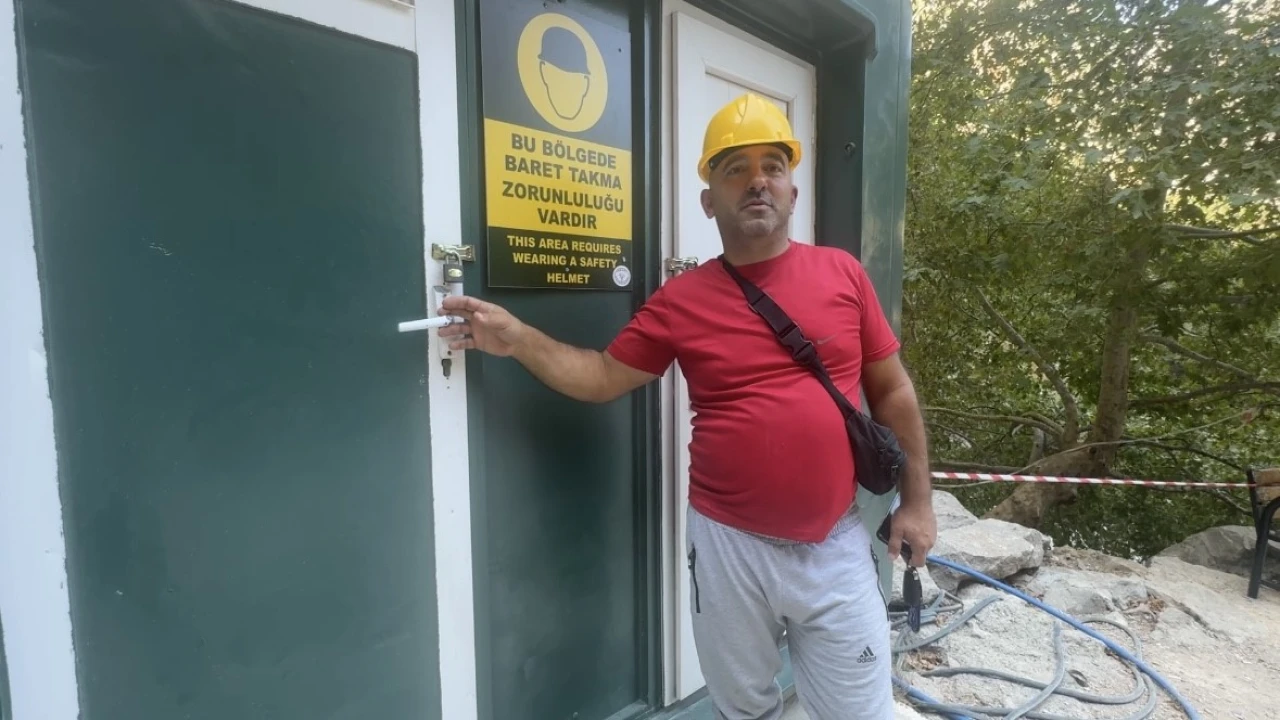 Dünyaca Ünlü Altınbeşik Mağarasıda ziyaretçilerin kilitli tuvalet tepkisi